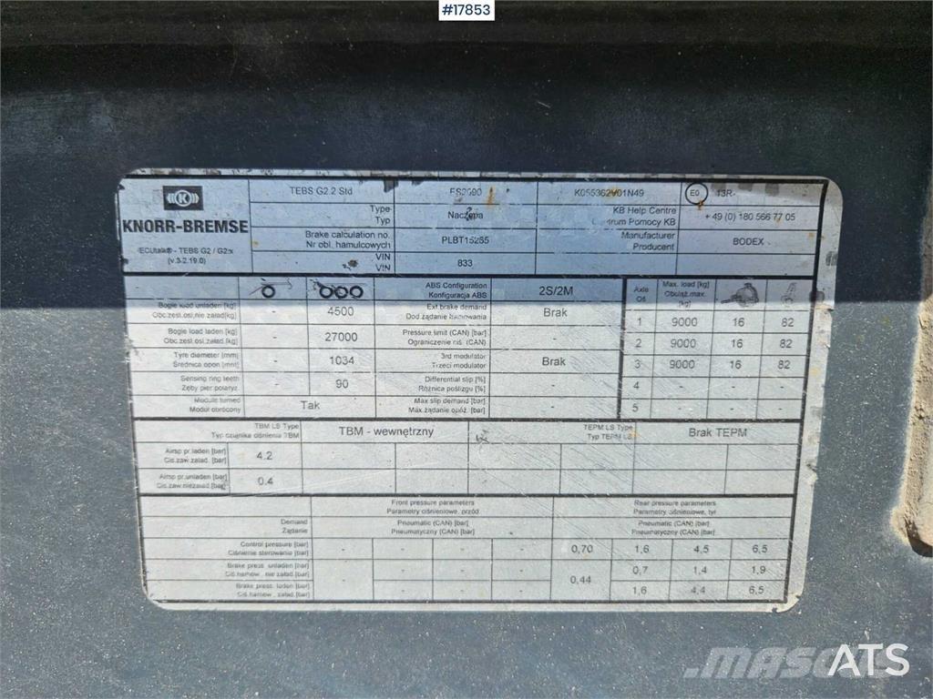Bodex KIS 3B Kallur-poolhaagised