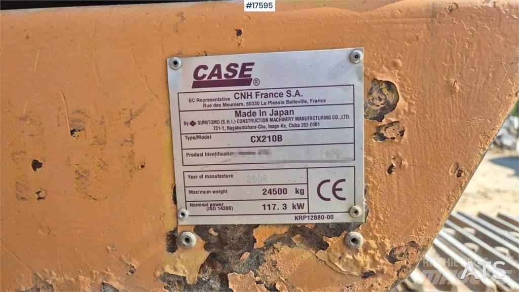 CASE CX210B Roomikekskavaatorid