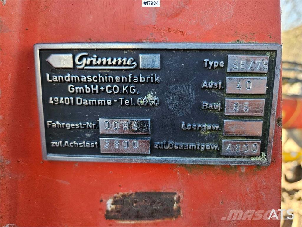 Grimme SE / 75 Teraviljakombainid