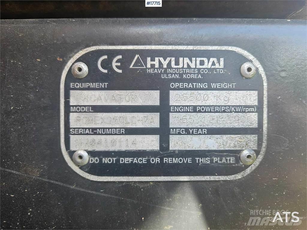 Hyundai 250 LC- 7A Roomikekskavaatorid