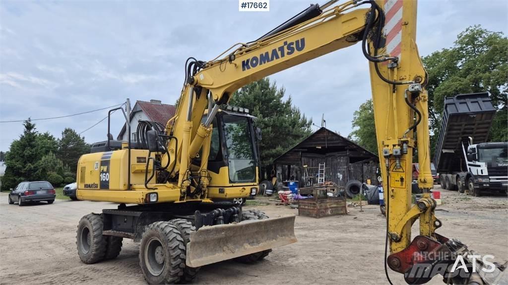 Komatsu PW 160 Ratasekskavaatorid