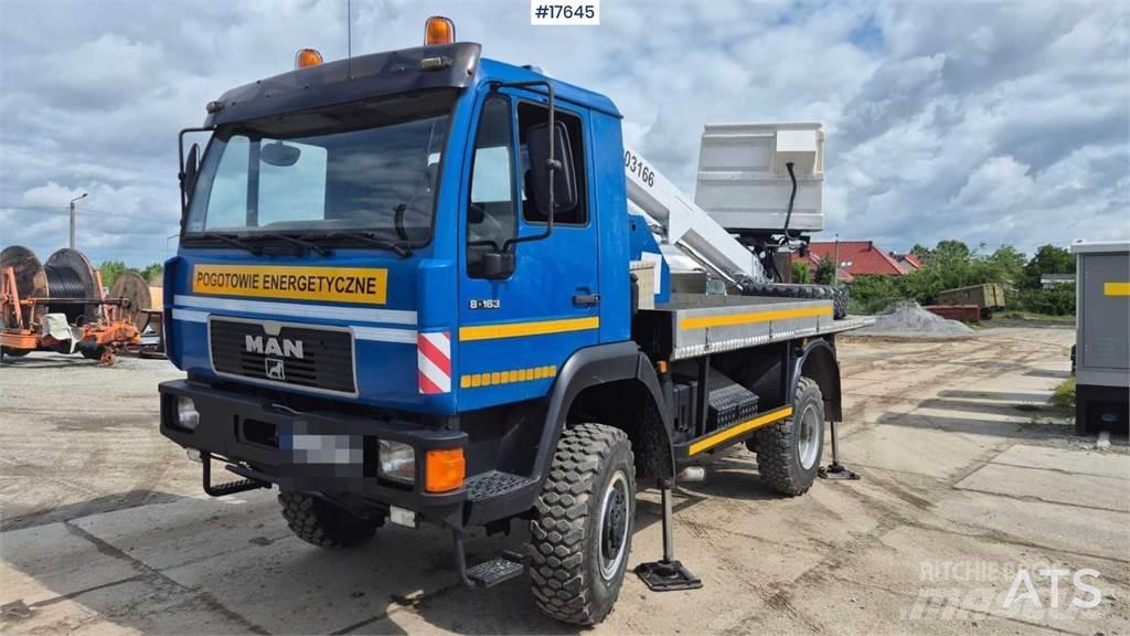 MAN 8.163 Kraanaga veokid