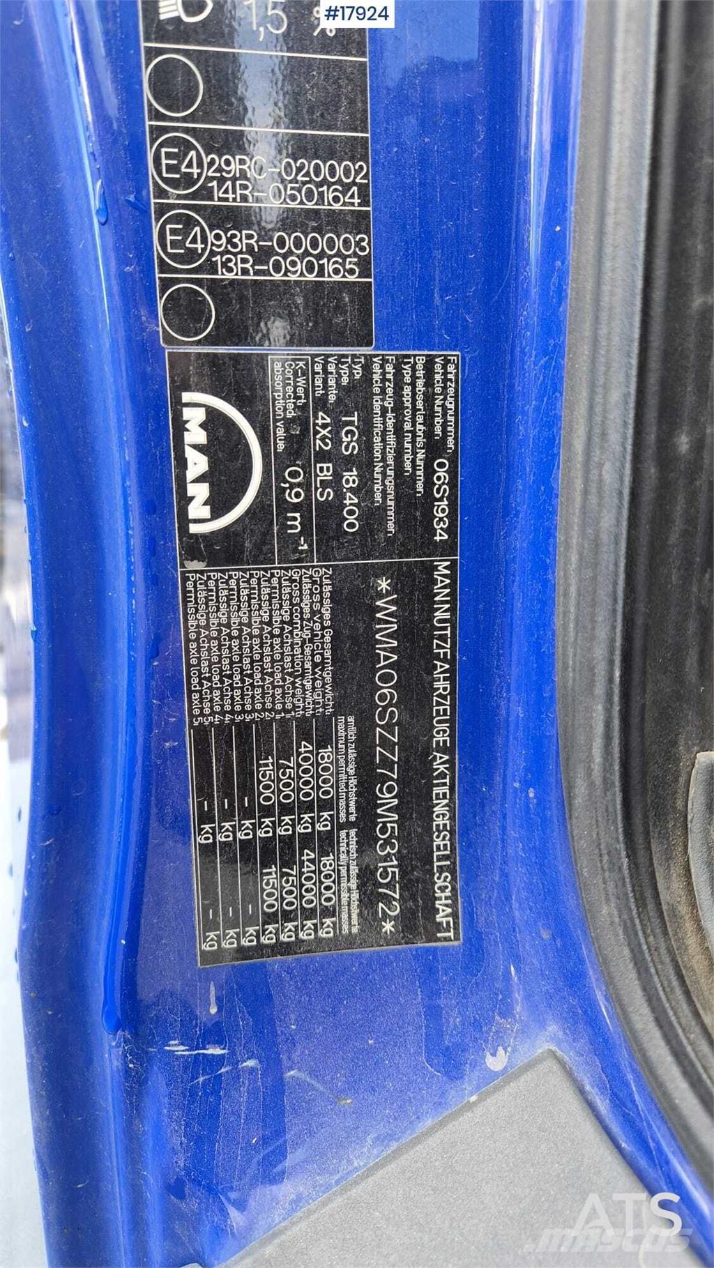 MAN TGS 18.400 Sadulveokid