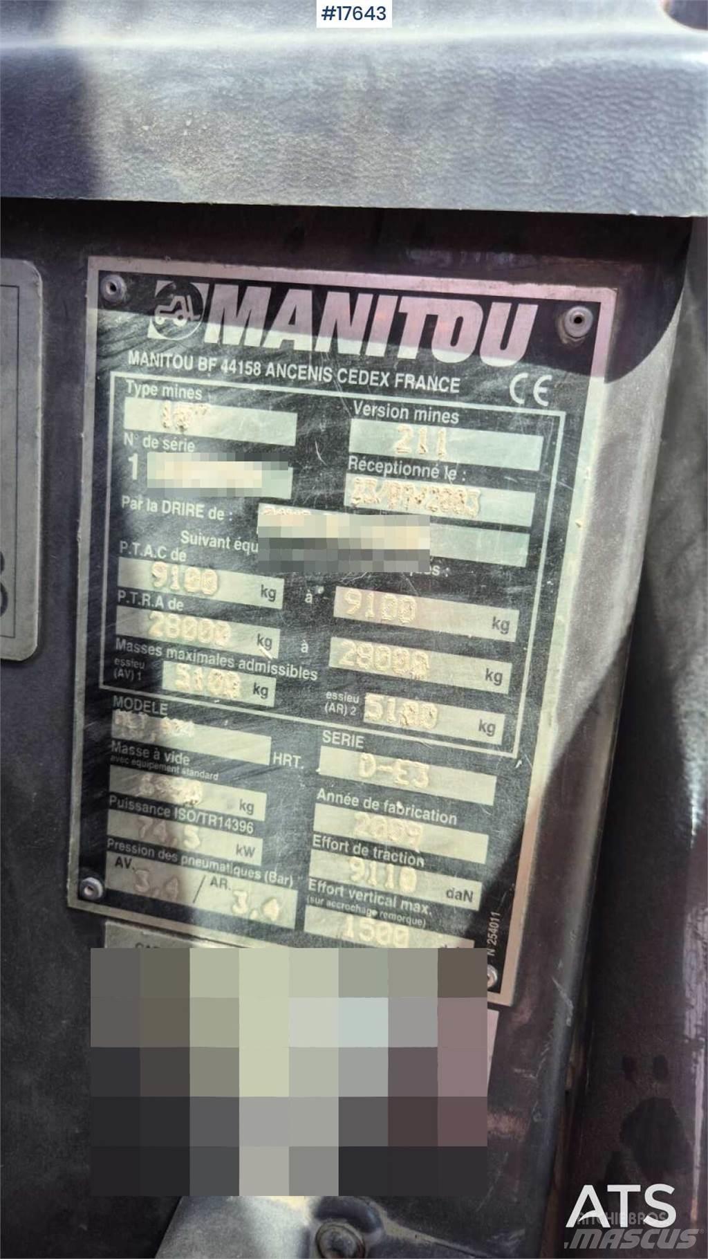 Manitou MLT 634 Teleskooplaadurid