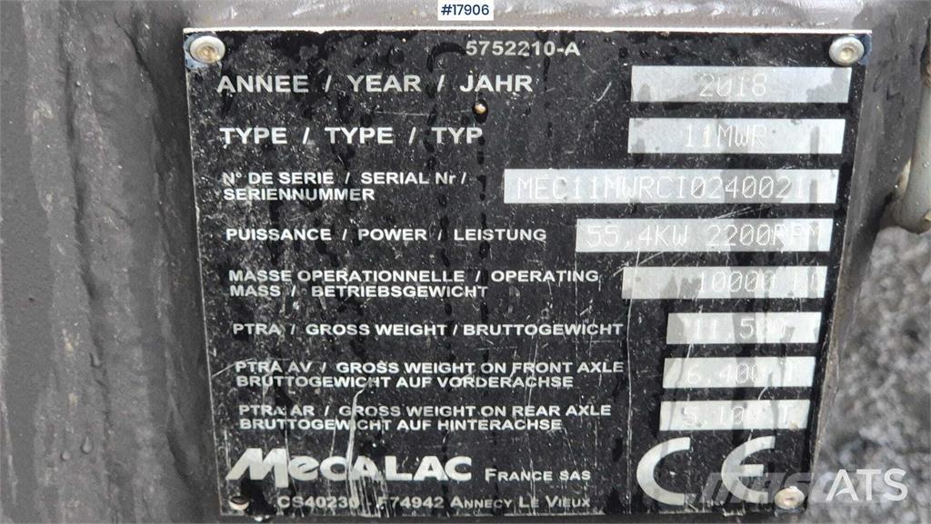Mecalac 11 MWR Ratasekskavaatorid