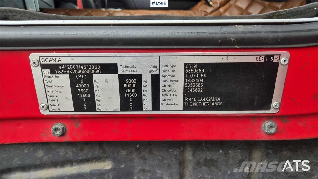 Scania R410 Sadulveokid
