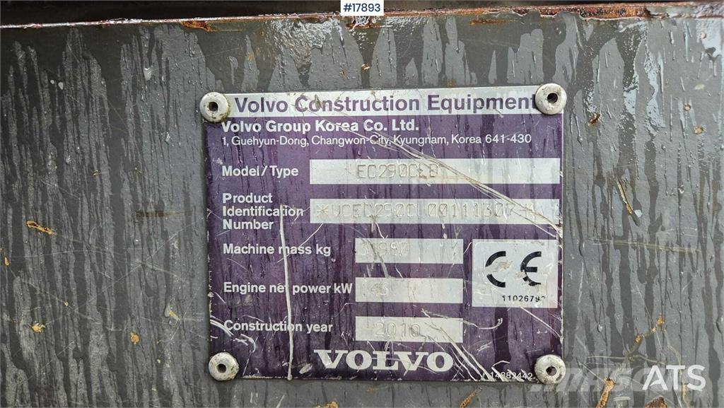 Volvo EC 290 CLD Roomikekskavaatorid
