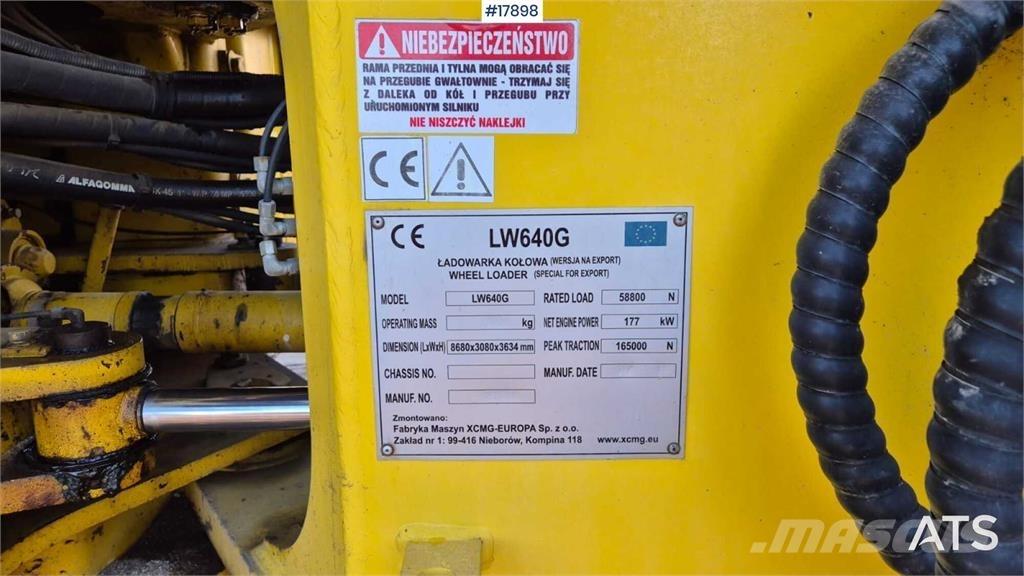 XCMG LW 640 G Rataslaadurid
