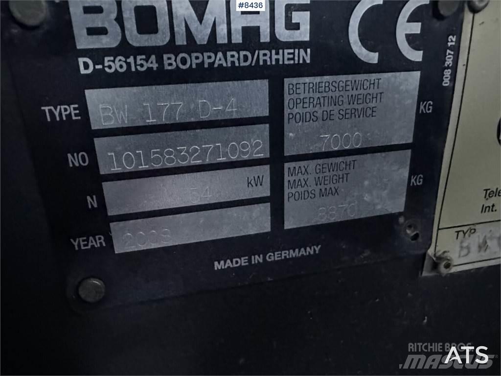 Bomag BW 177D-4 Pinnaserullid