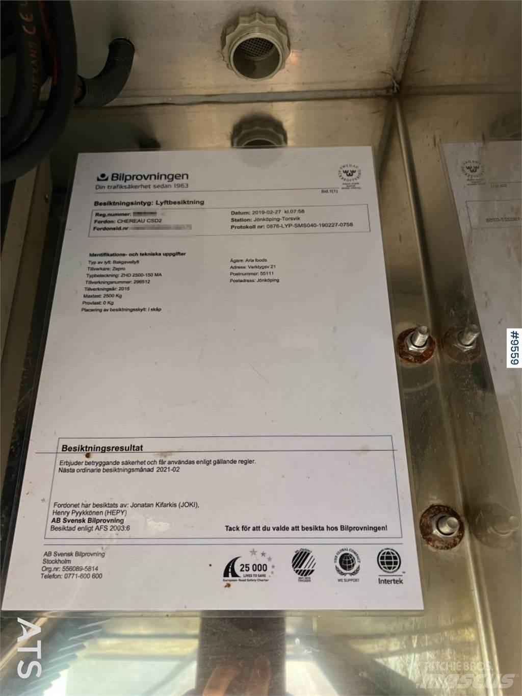 Chereau CSD2 Konteinerveo poolhaagised
