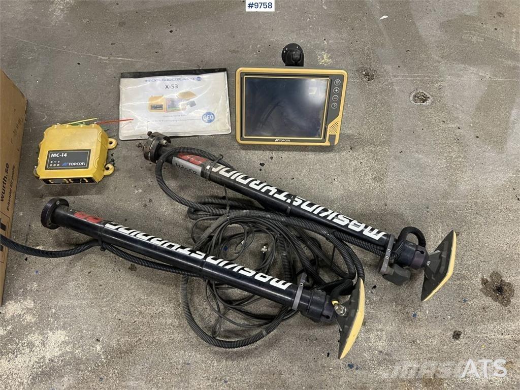 Topcon X-53 Ekskavaatorikopad ja lisaseadmed
