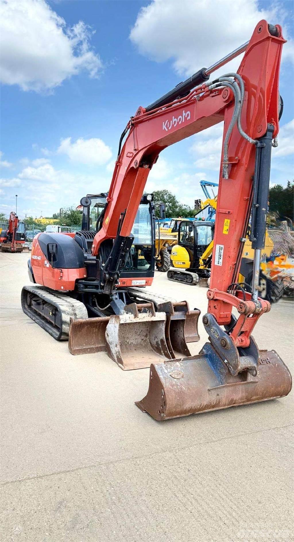 Kubota KX080-4 Roomikekskavaatorid