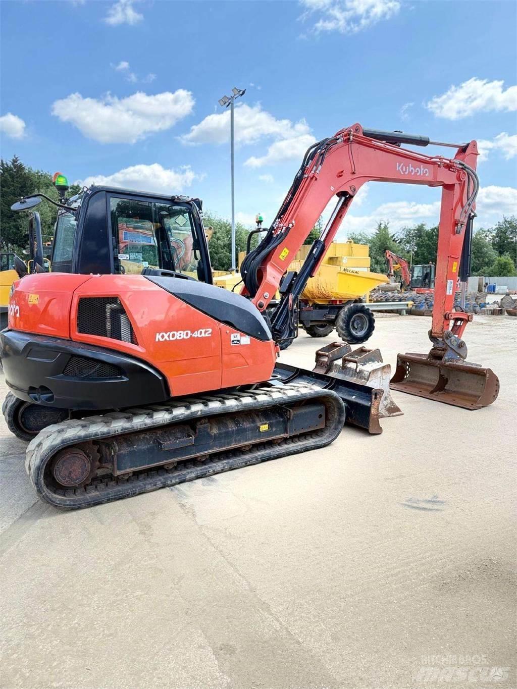 Kubota KX080-4 Roomikekskavaatorid