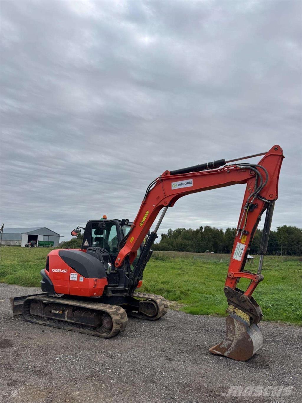 Kubota KX080-4a Roomikekskavaatorid