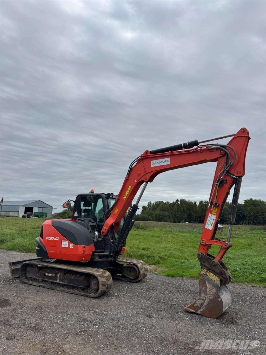 Kubota KX080-4a2 Roomikekskavaatorid