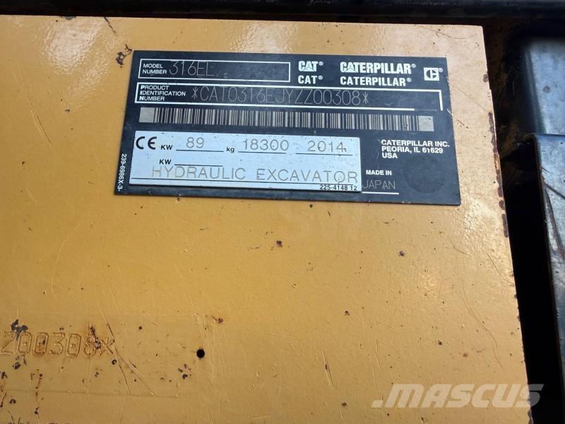 CAT 316E Roomikekskavaatorid