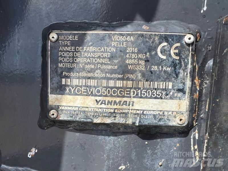 Yanmar ViO50 Miniekskavaatorid < 7 t
