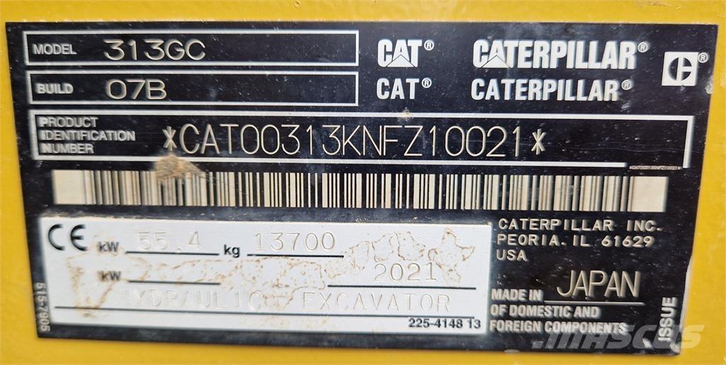 CAT 313GC Roomikekskavaatorid