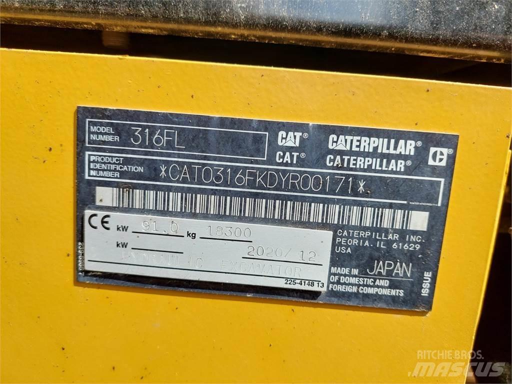 CAT 316FL Roomikekskavaatorid