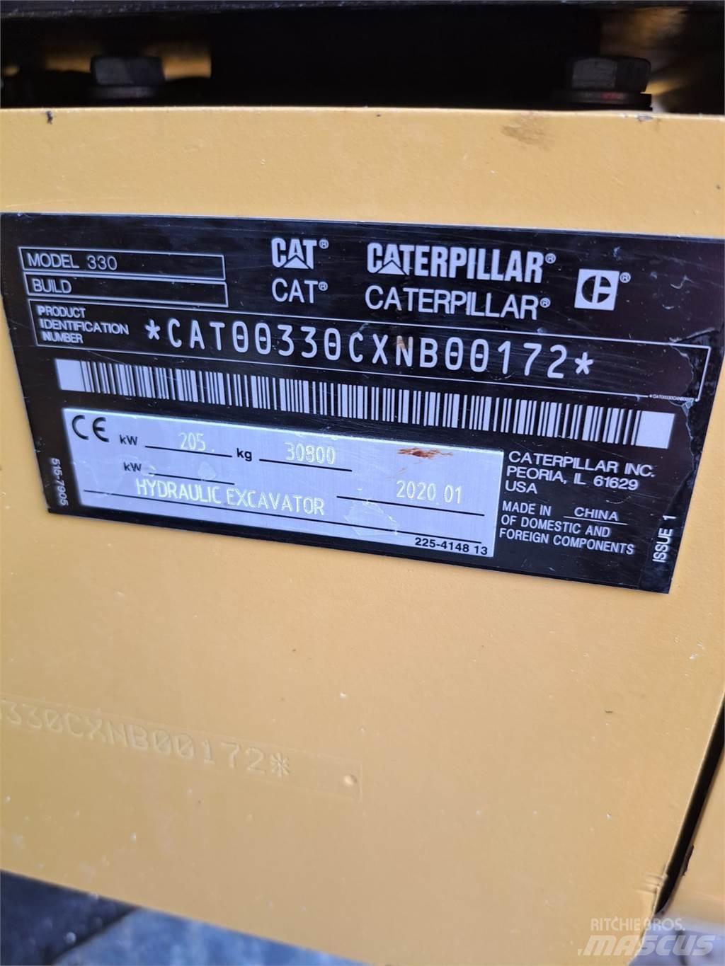 CAT 330 Roomikekskavaatorid