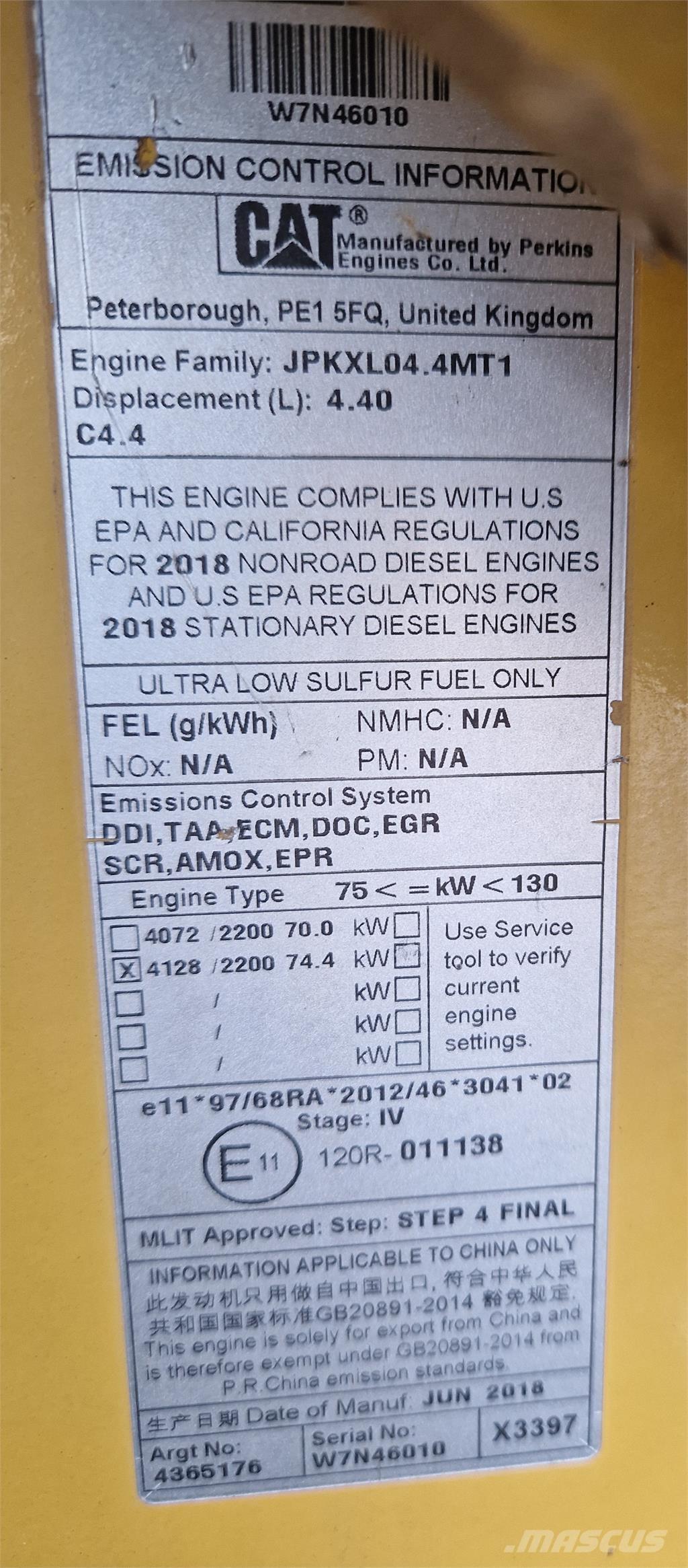 CAT 434F2 Ekskavaatorlaadurid