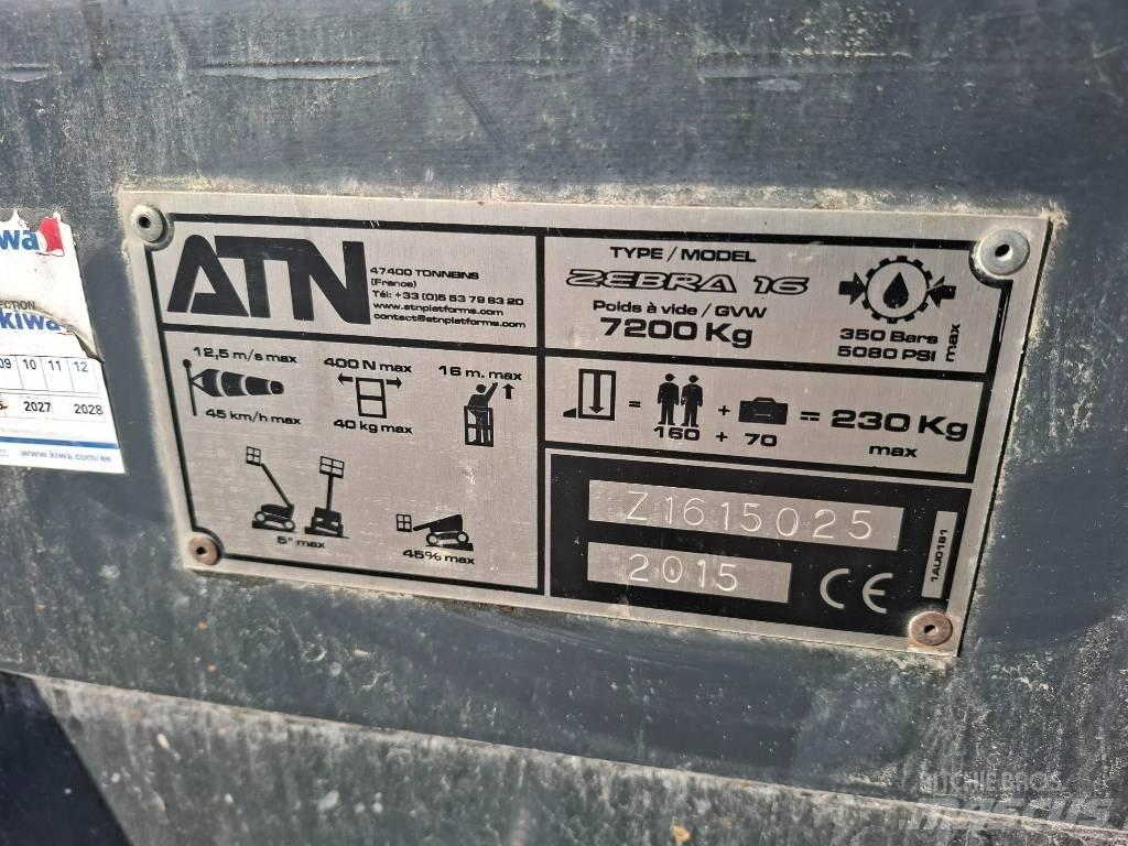 ATN Zebra 16 Iseliikuvad poomtõstukid