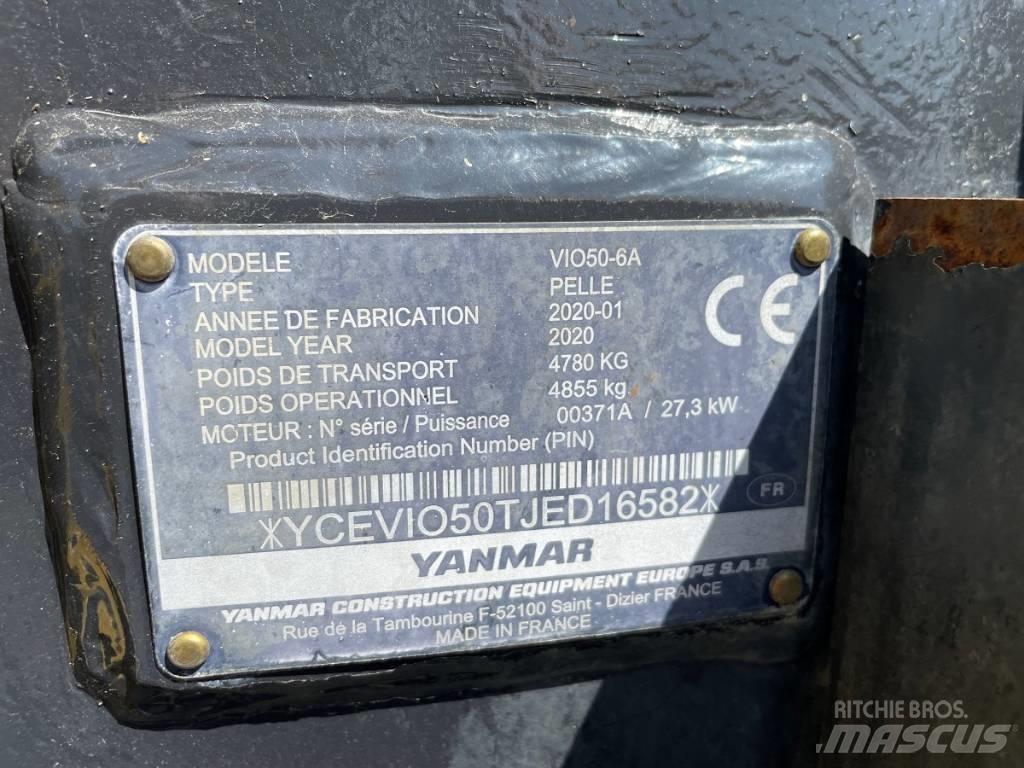 Yanmar Vio 50-6 Miniekskavaatorid < 7 t