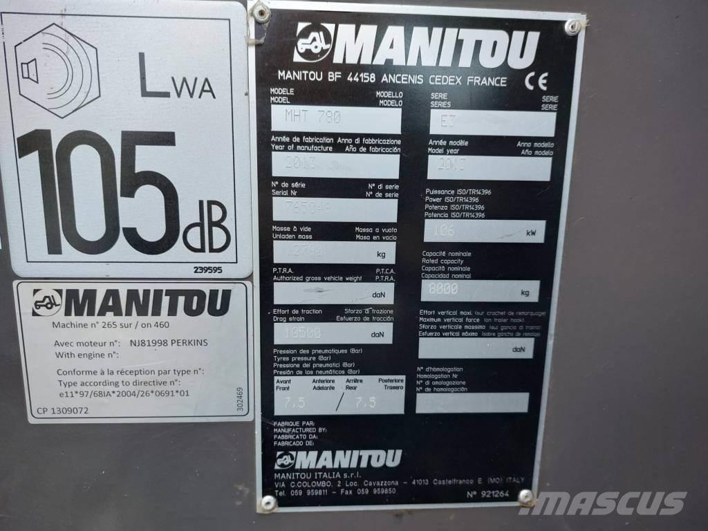 Manitou MHT 780 Teleskooplaadurid