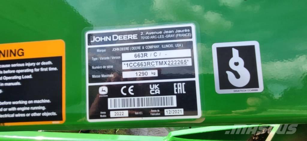 John Deere 663 R Frontaallaadurite tarvikud