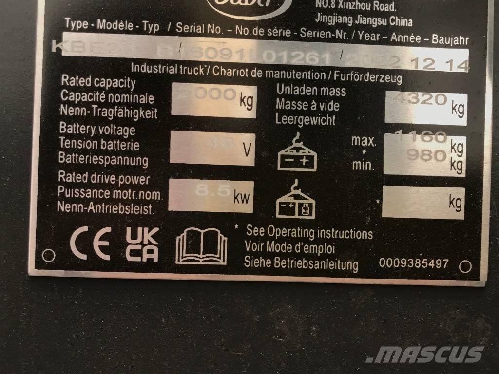 Baoli KBE 20 N Elektritõstukid