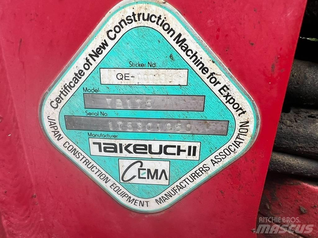 Takeuchi TB 175 Väikeekskavaatorid 7t-12t
