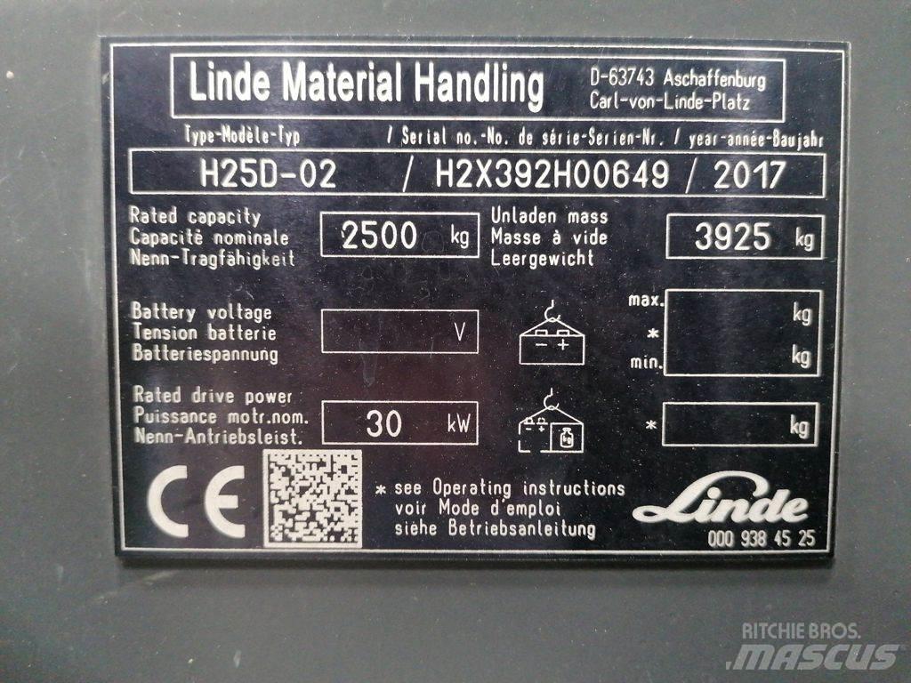 Linde H25D-02 Diiseltõstukid