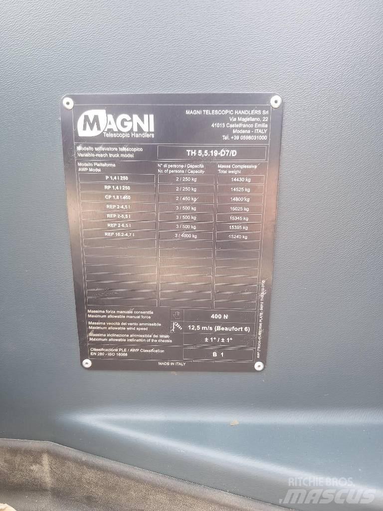 Magni TH 5.5 19 P Teleskooplaadurid