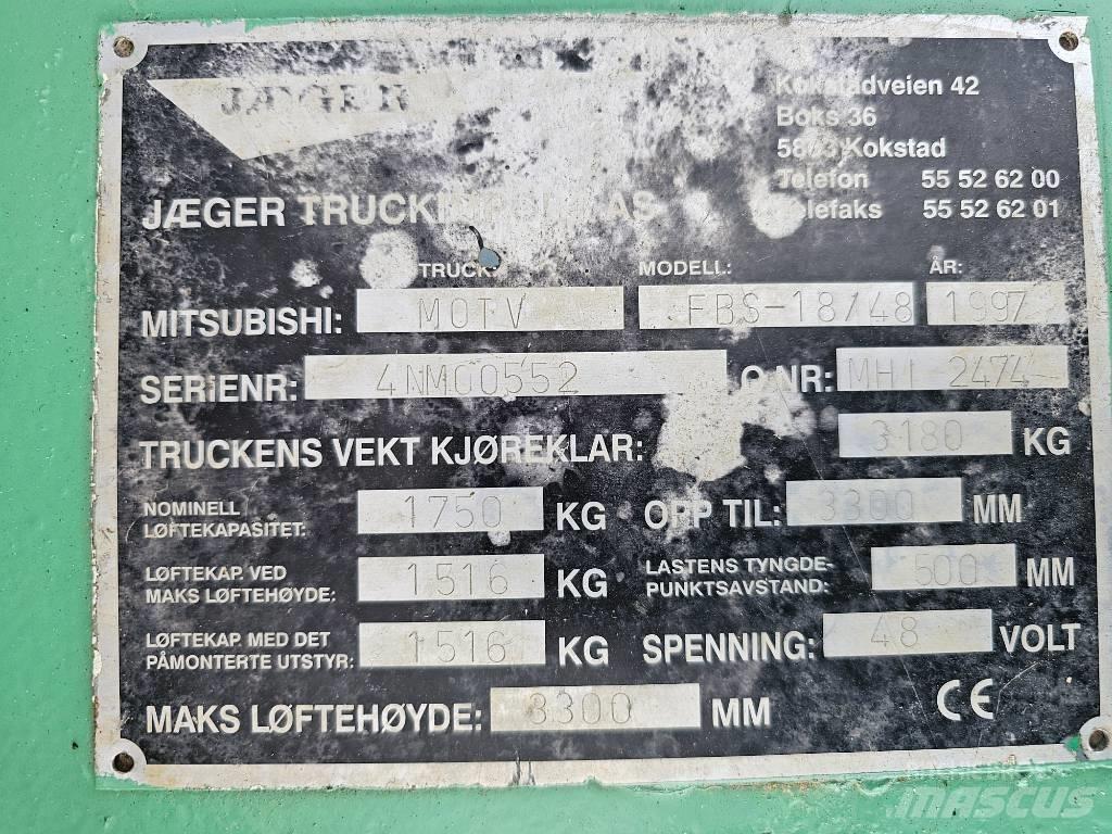 Mitsubishi FBS 18/48 Elektritõstukid