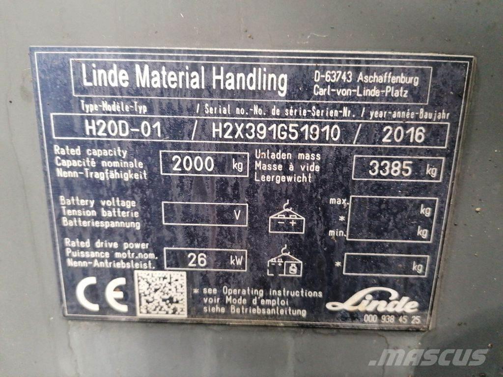 Linde H20D-01 Diiseltõstukid