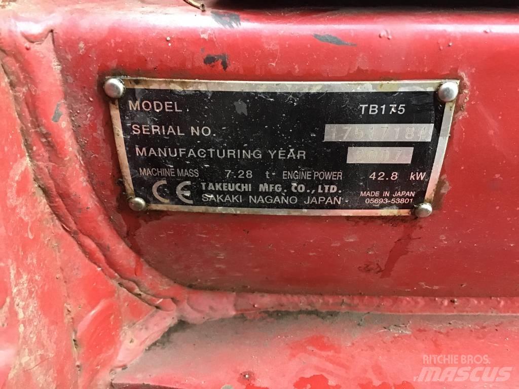 Takeuchi TB 175 Väikeekskavaatorid 7t-12t