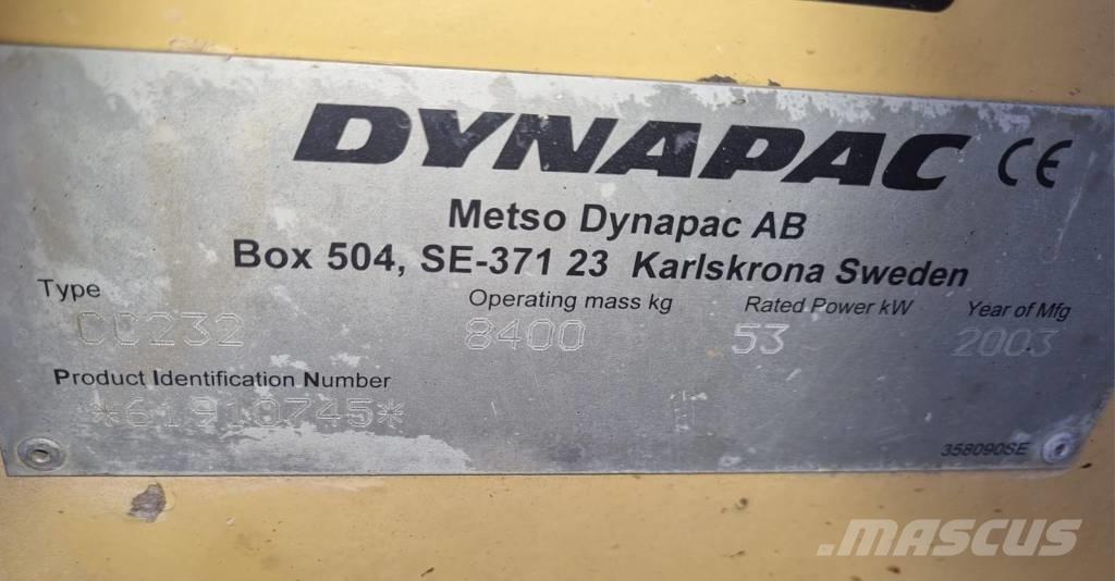Dynapac CC 232 Tandemrullid
