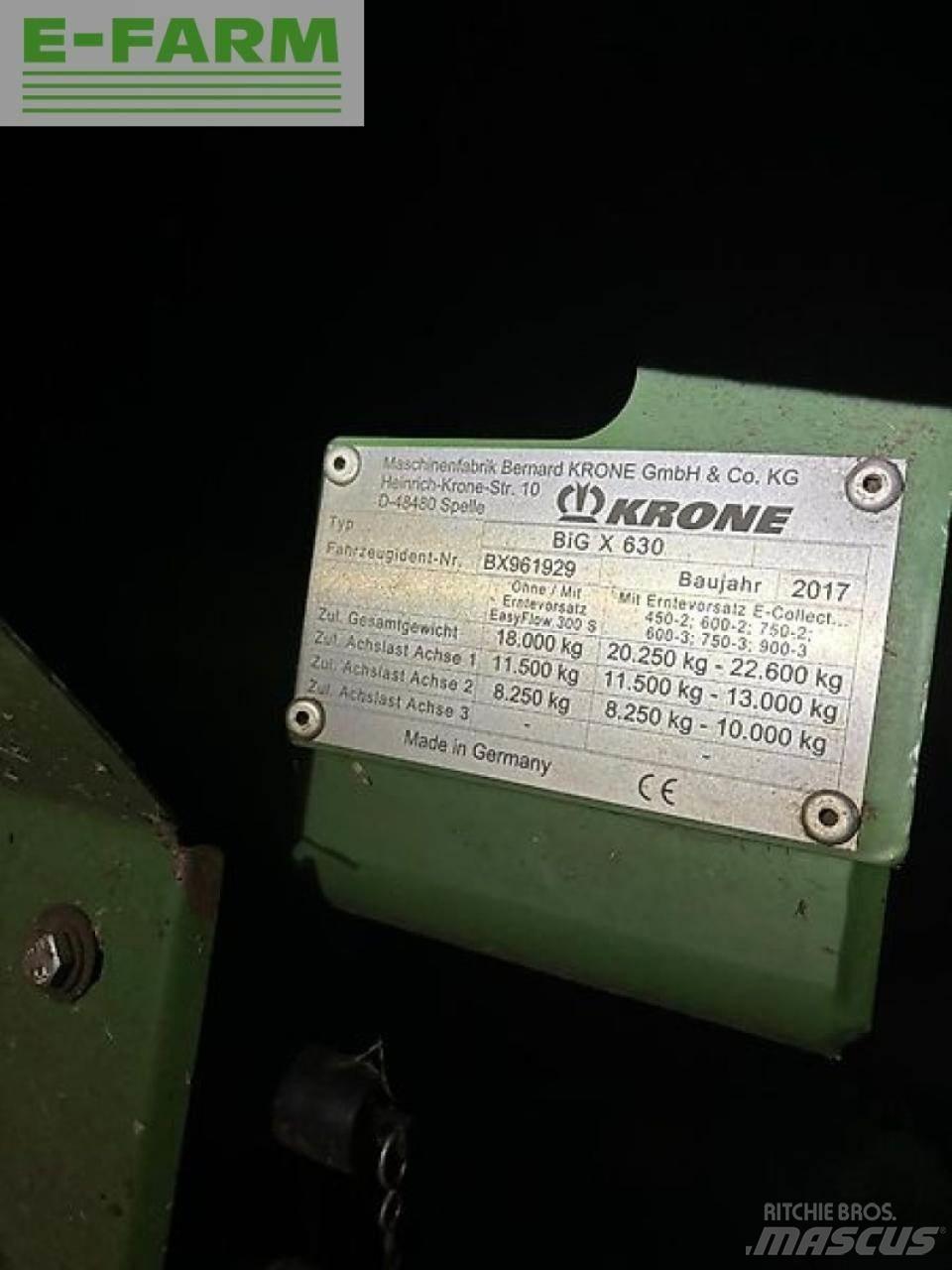 Krone big x 630 Silokombainid