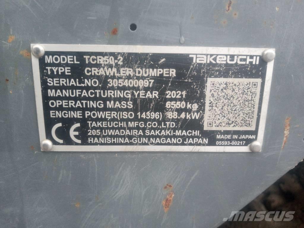 Takeuchi TCR 50-2 Roomikkallurid