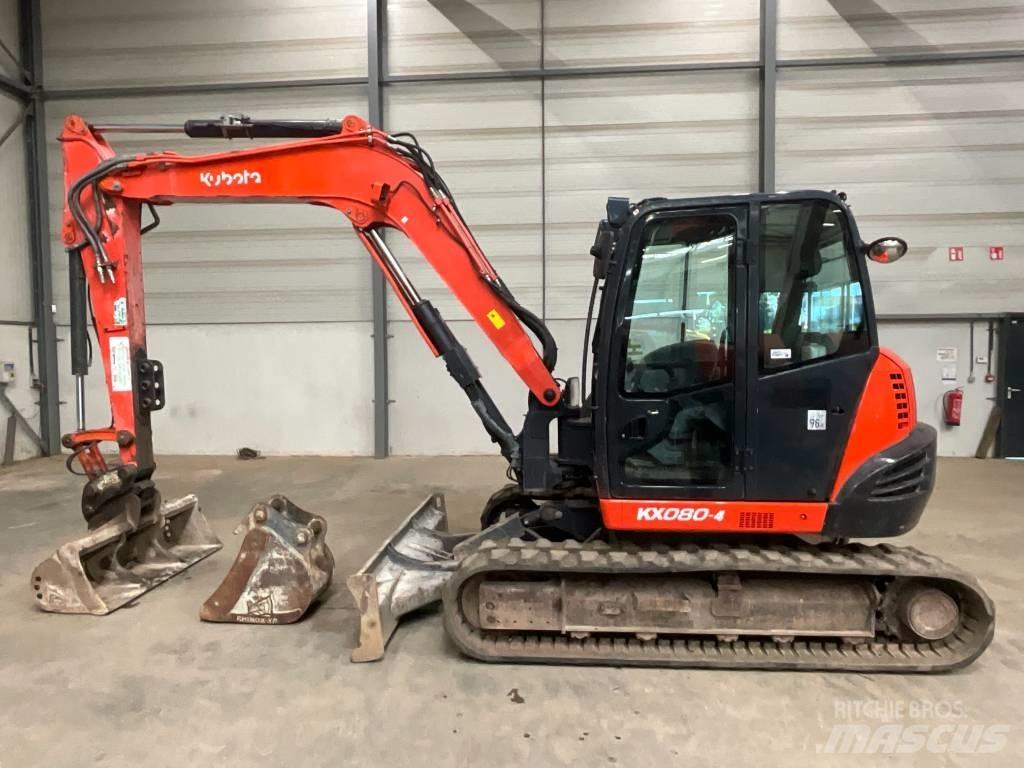 Kubota KX 080-4 Väikeekskavaatorid 7t-12t