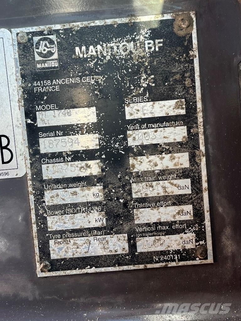 Manitou 1740 Teleskooplaadurid