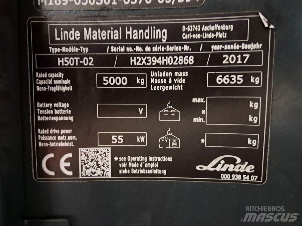 Linde H50T-02 Gaasitõstukid