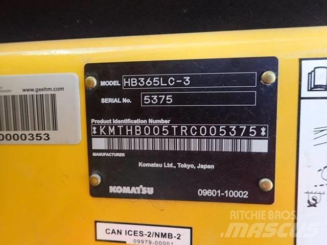 Komatsu HB 365LC-3 Roomikekskavaatorid