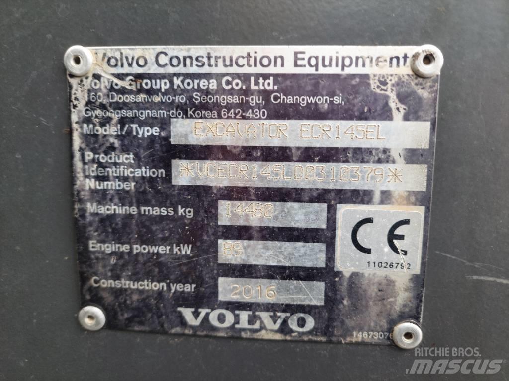Volvo ECR 145 EL Roomikekskavaatorid