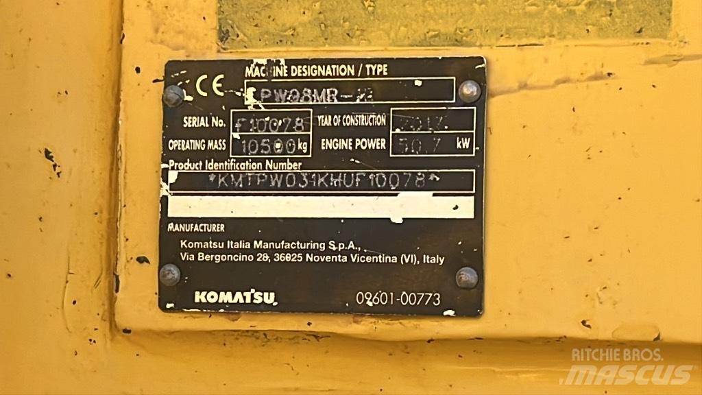 Komatsu PW 98 MR Ratasekskavaatorid