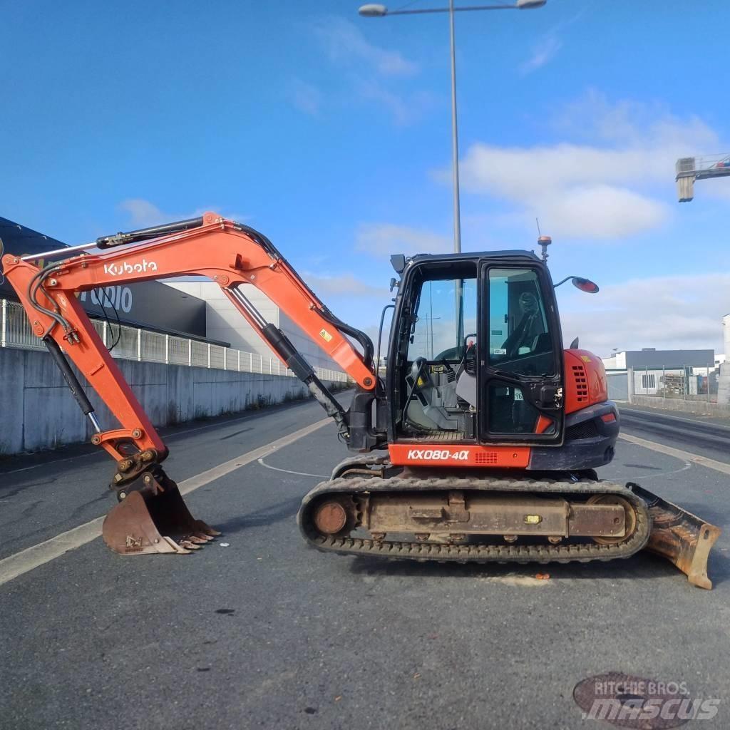 Kubota KX 080-4A Väikeekskavaatorid 7t-12t
