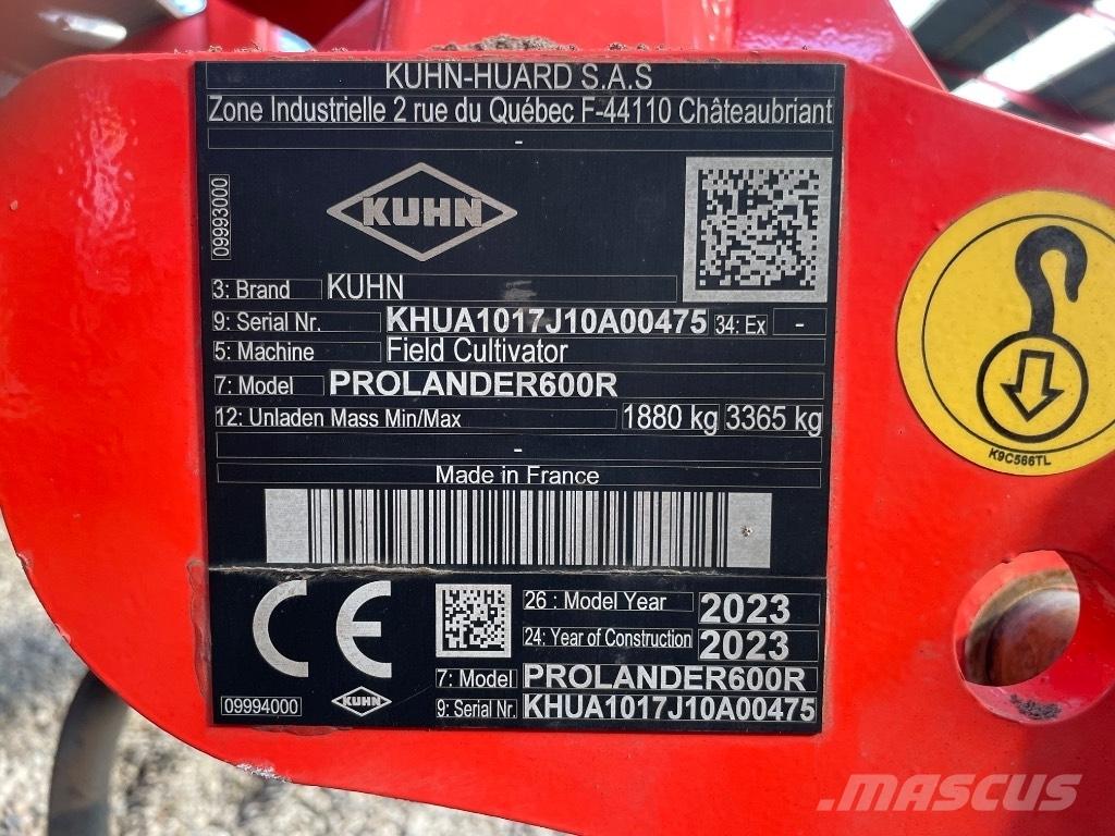 Kuhn Prolander 600R Äkked