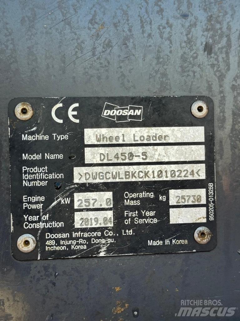 Doosan DL 450-5 Rataslaadurid