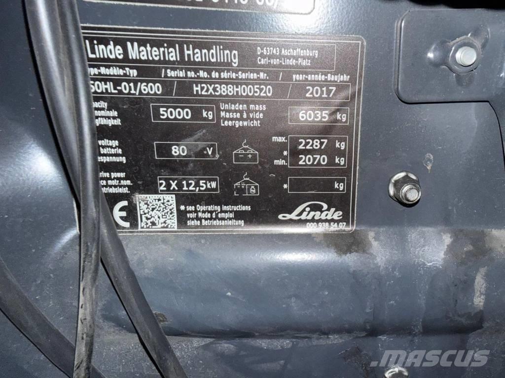 Linde E 50-02 Elektritõstukid
