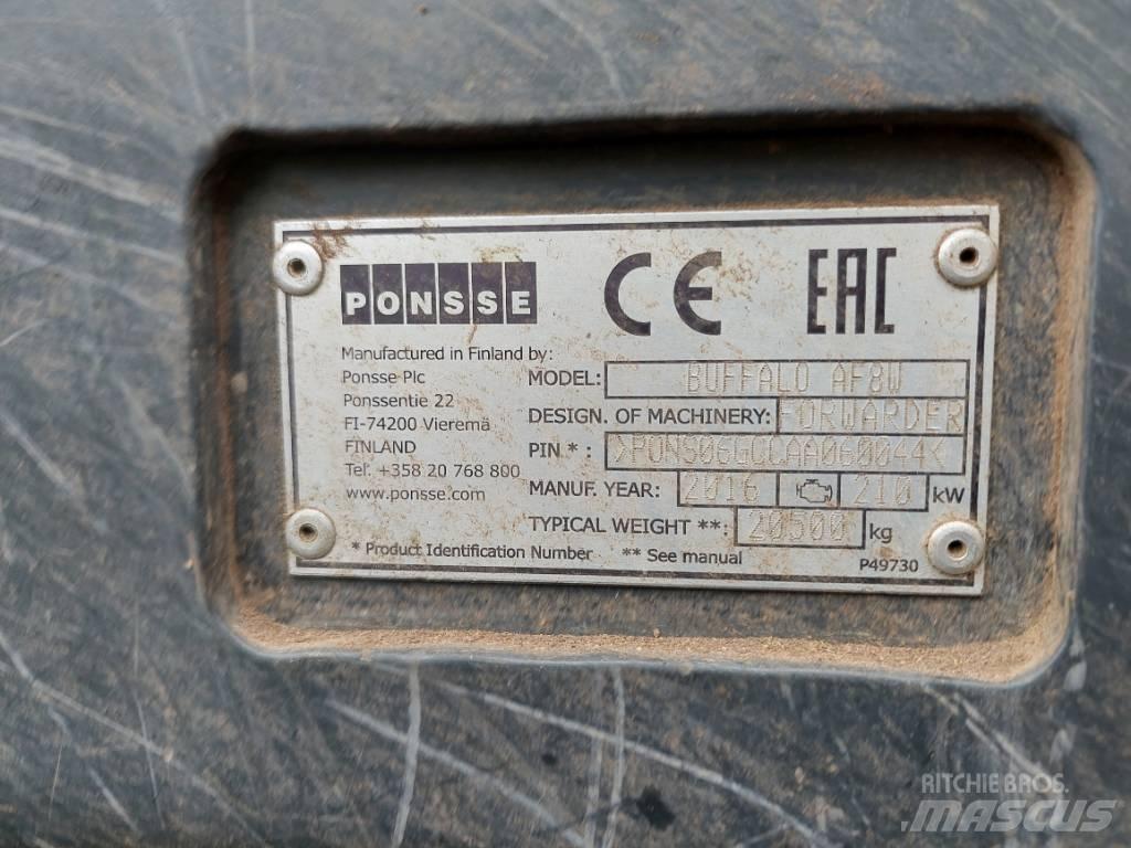 Ponsse BUFFALO AF 8W Forwarderid